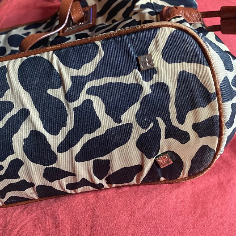 Vintage Calvin Klein Leopard Print Handbag